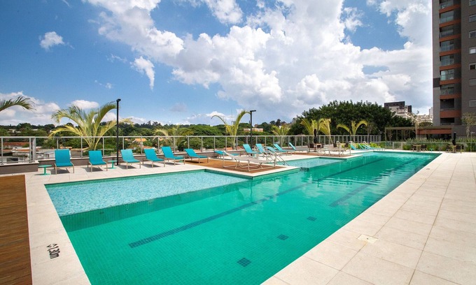 Santo Amaro Apartment | Guest Rated Studio Lume 163 A with Pool and Kitchen
