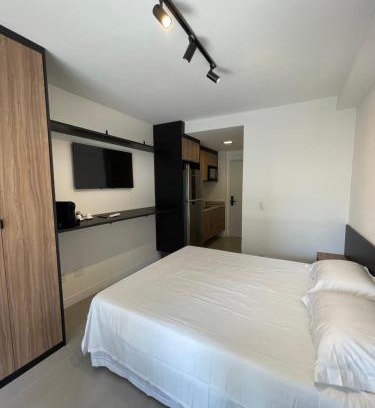 Vila Guarani Apartment | Oceanfront Studio Luxo Expo SP with 9.8 Guest Rating