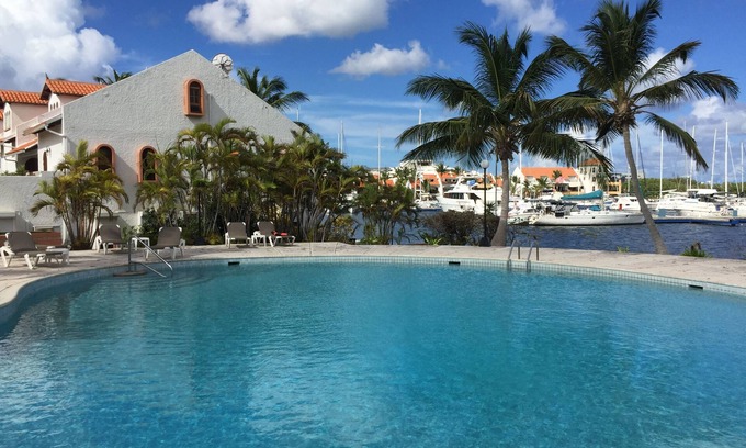 Pelican Key Apartment | Exceptional Studio at Simpson Bay Yacht Club with Pool & Spa