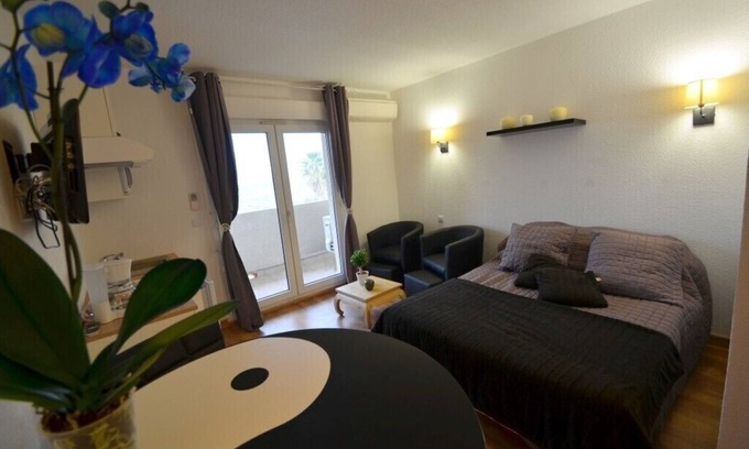 Saint-Florent Apartment | Oceanview Studio with Pool & Kitchenette - 9.8/10 Rated