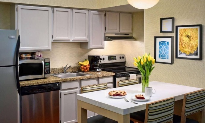 Somers Point House | Accessible Studio Suite with King Bed and Roll-in Shower