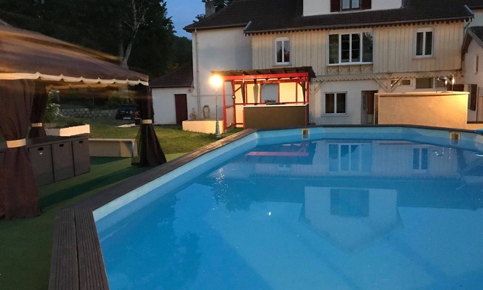 Mirecourt Apartment | Charming Studio Villa Sainte Barbe with Private Pool & Spa