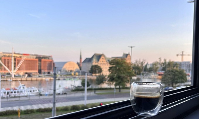 West Pomeranian Voivodeship Apartment | Cozy Studio with River Oder View in Historic Old Town
