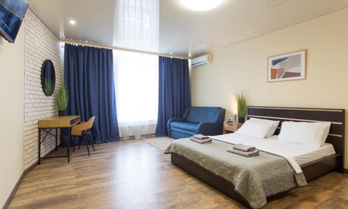 Petrovskoye Apartment | Stunning Studio with Breathtaking Views, Family-Friendly!