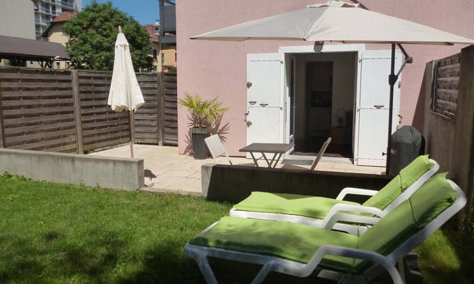 Thonon-les-Bains Apartment | Charming Studio with Garden Near Thonon Baths Center