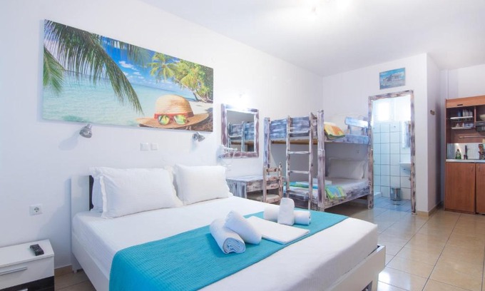 Skala Potamias Apartment | Family-Friendly Studios Liolios #3 with Inviting Hot Tub