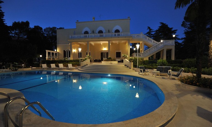 Martina Franca Villa | Enchanting Castle Villa with Private Pool and Lush Gardens
