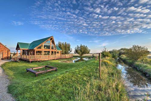 Driggs House | Inviting Driggs Retreat with Private Hot Tub & Scenic Pond