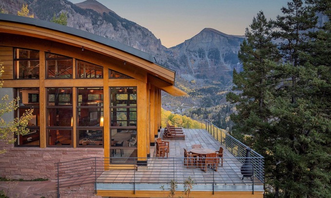Telluride House | Stunning Hillside Home | Unparalleled Canyon Views, Gym, Hot Tub