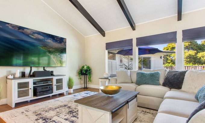 San Rafael House | Inviting Retreat with Private Hot Tub, Pool & Ocean View