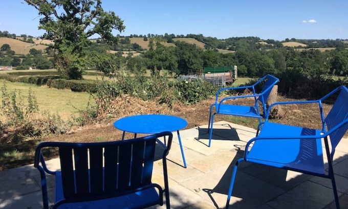 East Harptree House | Stunning home with stunning lake and valley views and rolling hills.