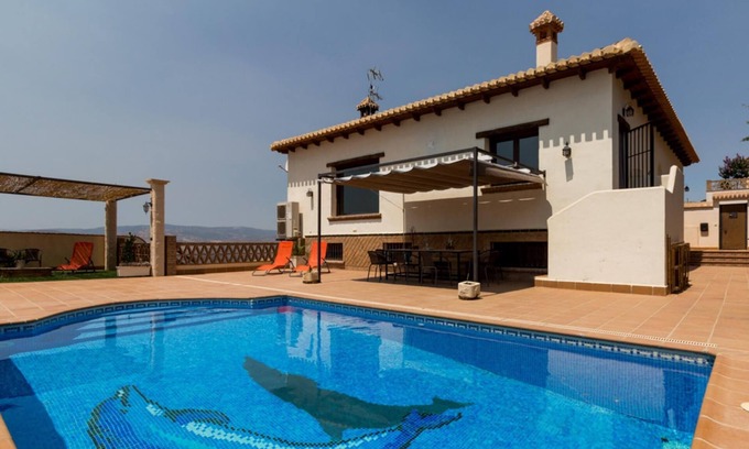 Durcal Villa | Inviting House with Pool, Terrace & Scenic Views