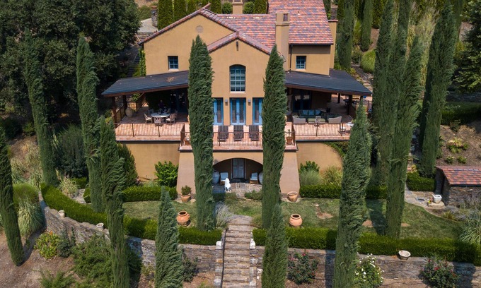 Placerville Villa | Beautiful Tuscan Villa with Pool and Ocean Views
