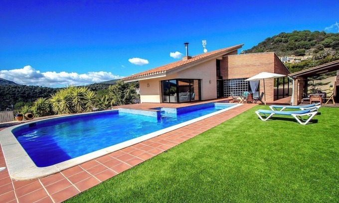 Caldes de Montbui Villa | Modern Villa Near Barcelona with Pool and Spa Amenities