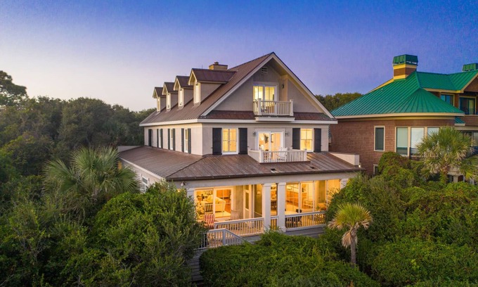 West Beach House | Oceanfront Retreat on Kiawah's West Beach: Steps to Sand!
