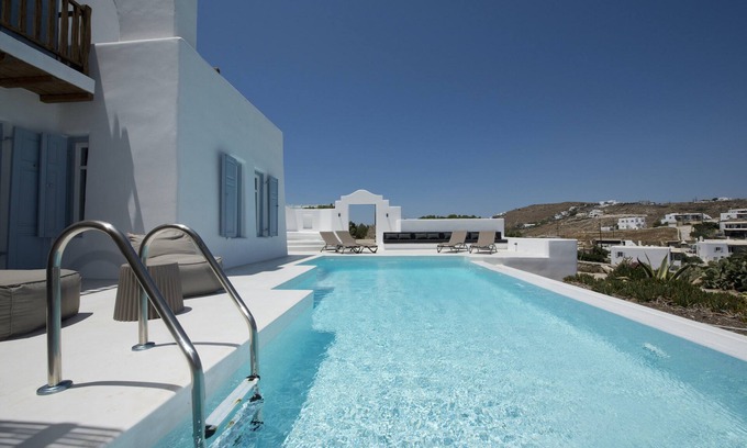 Agios Ioannis Villa | Elegant Ornos Villas with Private Pool & Spectacular Views