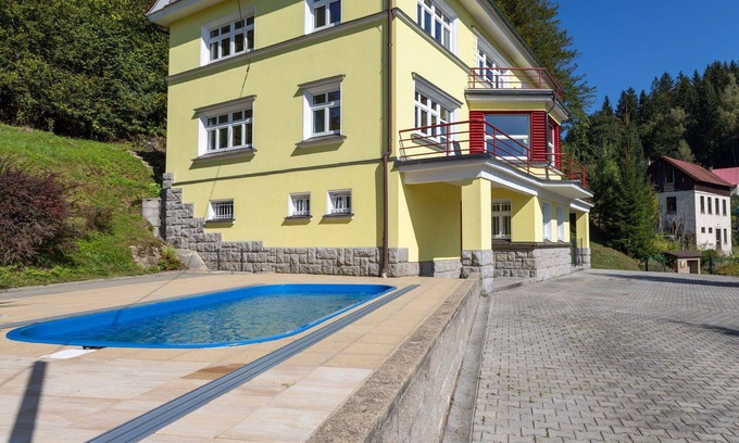 Albrechtice v Jizerskych horach Villa | Stunning private villa for 24 guests with private pool, WIFI, TV and terrace