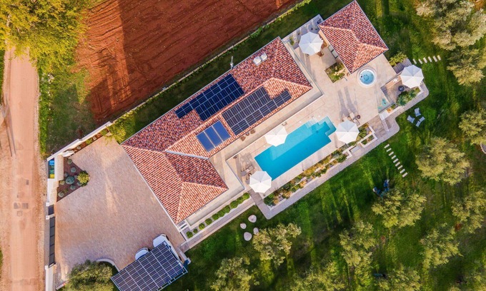 Kastelir-Labinci Villa | Idyllic Villa with Private Pool, Hot Tub & Ocean Views