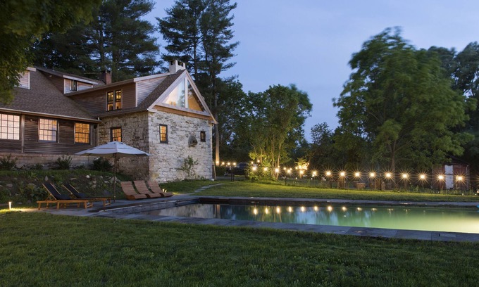 Town of Marbletown Other | Stunning Stone House with seasonable Saltwater Pool+Barrel Sauna