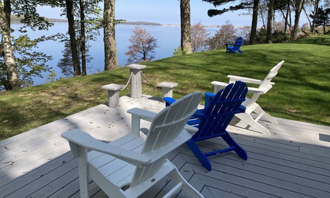 Ludington House | Lakefront Retreat with Scenic Views and Cozy Amenities