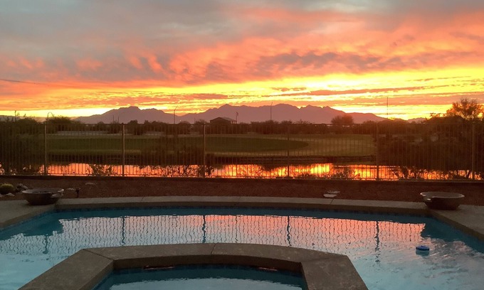 Estrella Mountain Ranch House | Indulge in Pool and Spa Bliss on the Golf Course