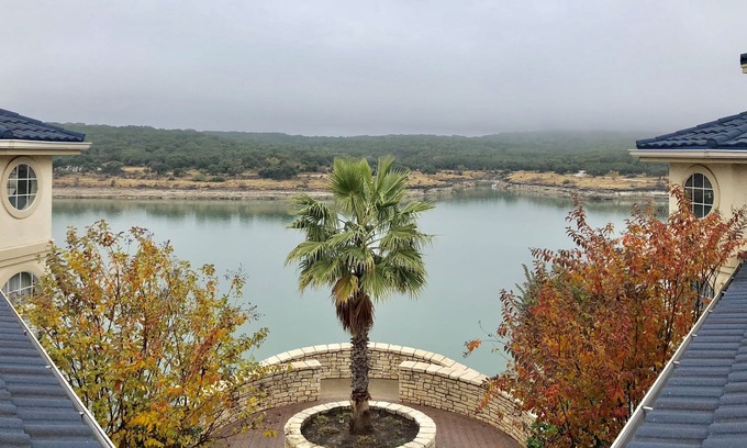 Highland Lake Estates Villa | Mesmerizing Lake Travis Views @ The Island with Spa Access