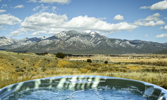 Taos House | Scenic Taos Mountain Views with Pool & Spa Access