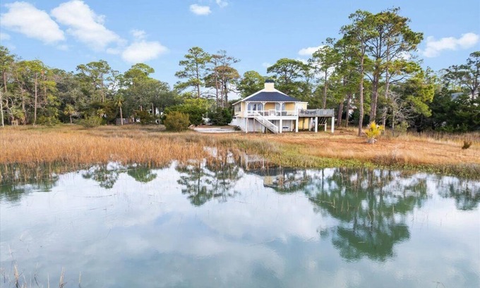 Tybee Island House | Serene Escape with Ocean Views and Bird Watching Access