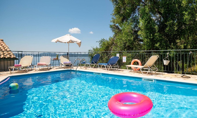 Barbati Villa | Tranquil Retreat with Private Pool and Scenic Views