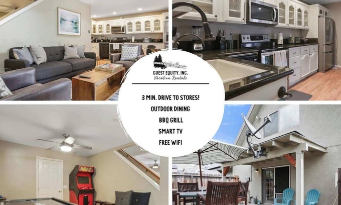 Visalia House | Inviting Guesthouse with Games, Wifi, Breakfast & Safety