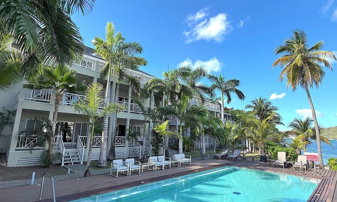 Bouvet Island Apartment | Serene Waterfront Suite in Antigua's English Harbour