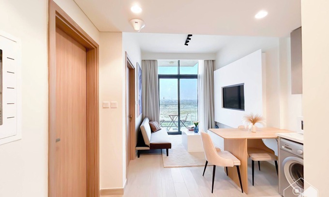 Nad Al Sheba Apartment | Stylish 1BR with Balcony in Azizi Riviera