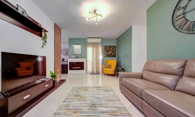 Luqa Apartment | Stylish 2BR home with Spacious Terrace in Luqa
