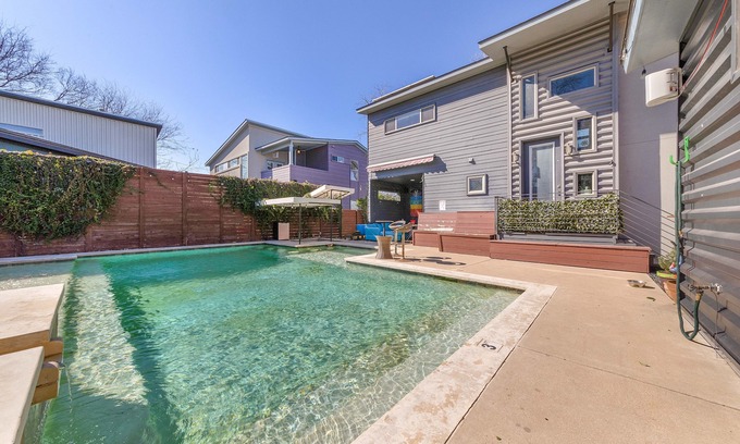 Govalle House | Modern East Austin Resort with Pool and Guest House