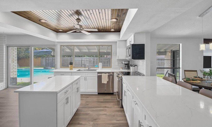Northeast Carrollton House | Stylish Retreat, Large Pool! Pet/Family Friendly