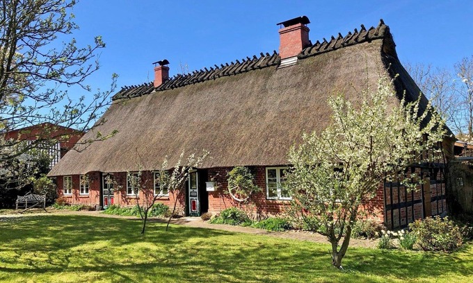 Saustrup House | Family-Friendly Thatched House with Garden & Ocean Views