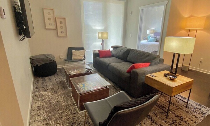 Traverse City Condo | Stylish Trailside TC Condo with Accessible Amenities