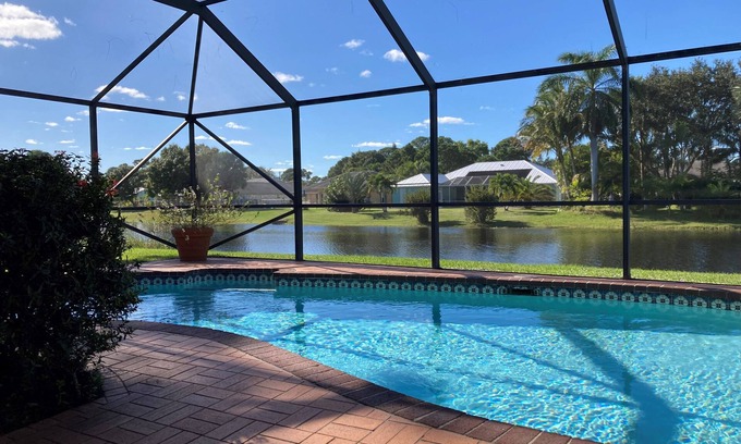 Port Saint Lucie House | Guest Rated 10/10: Waterfront Home with Private Pool