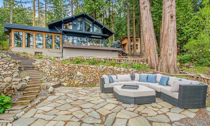Lopez Island House | Inviting Waterfront Retreat with Hot Tub and Ocean Views
