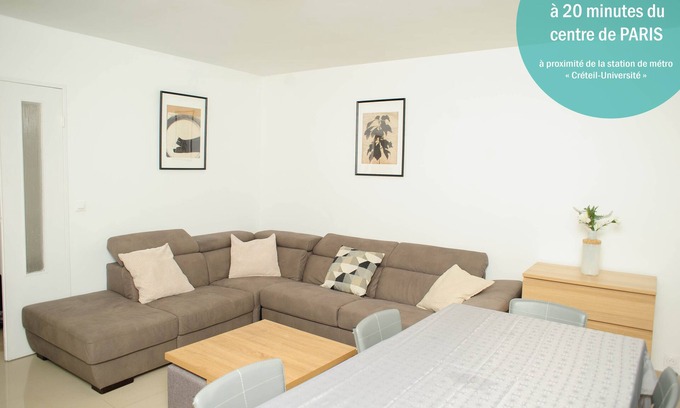 Montaigut House | Exceptional T5 Hotel near Paris, Créteil - Family Friendly