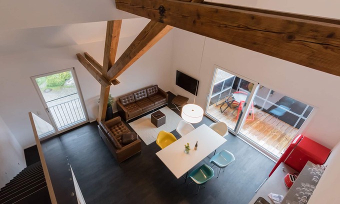 Waging am See Apartment | Cozy Suite for Families with Balcony and Ocean View