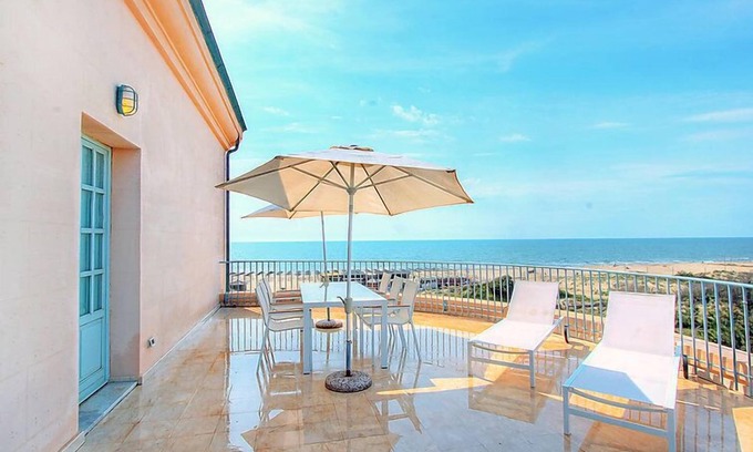 Calambrone Apartment | Oceanfront Suite 48 by Interhome with Pool & Spa Access