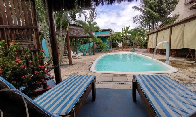 Sao Miguel de Touros Hotel | Serene Suite "Amor" at a Cozy Inn with Pool Access