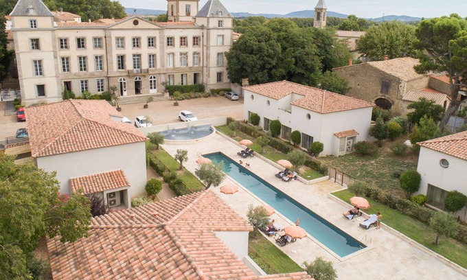 La Redorte Condo | Inviting Suite with Wellness Space and Pool Access