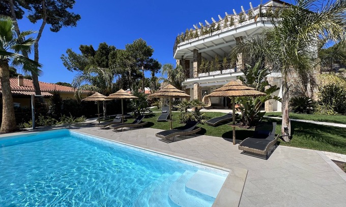 Porto Pino Apartment | Discover Suite Villa Red Coral with Ocean View & Private Pool
