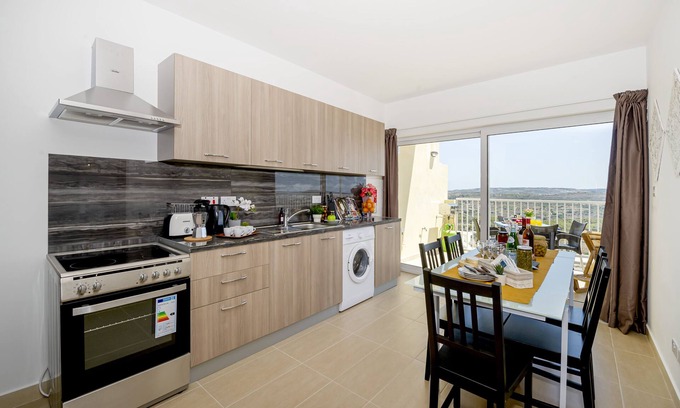 Mellieha Apartment | Relaxing Summer Breeze with Panoramic Terrace in Malta