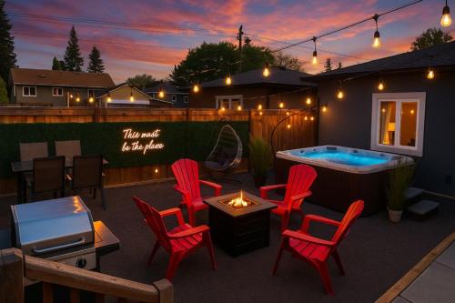 Mayfield Apartment | Summer Haven - HotTub - FireTable - KingBed - BBQ - Sleeps8