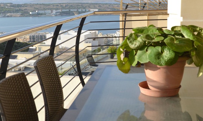 Mellieħa Heights Villa | Summer Haven: Oceanfront Views with Private Pool Retreat