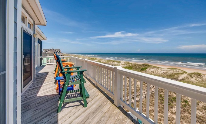 Hatteras House | Oceanfront Retreat: Pool, Hot Tub & Game Room Await You