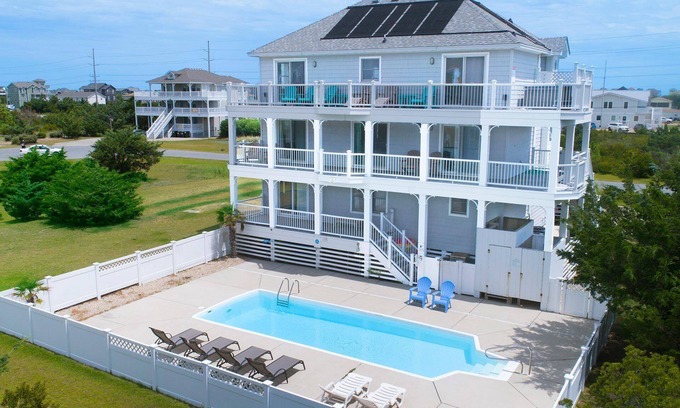Wind Over Waves House | Relaxing Sound Side Retreat with Private Pool and Cabana